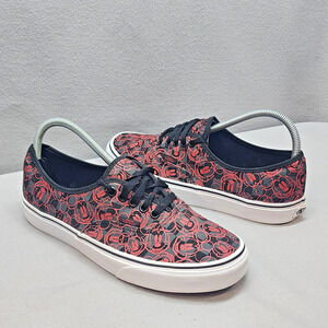 Vans OTW Disney Black Red Grey Mickey Mouse Womens Sz 9.5 Mens Sz 8